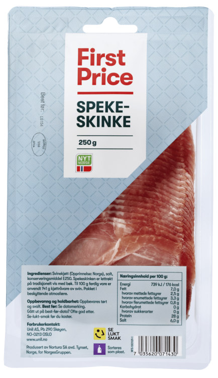 Spekeskinke 250g First Price