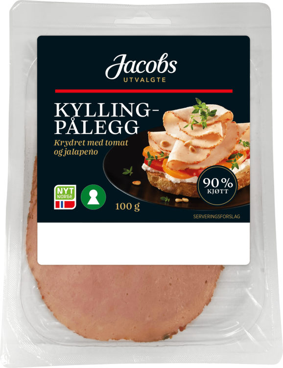Kyllingpålegg Tomat&Jalapeno 100g Jacobs Utvalgte