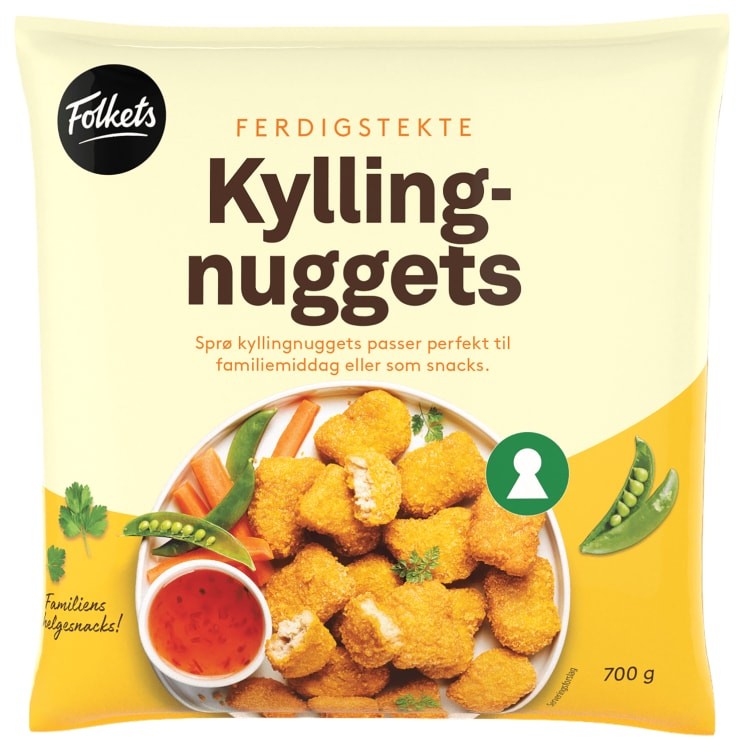 Kyllingnuggets 700g Folkets