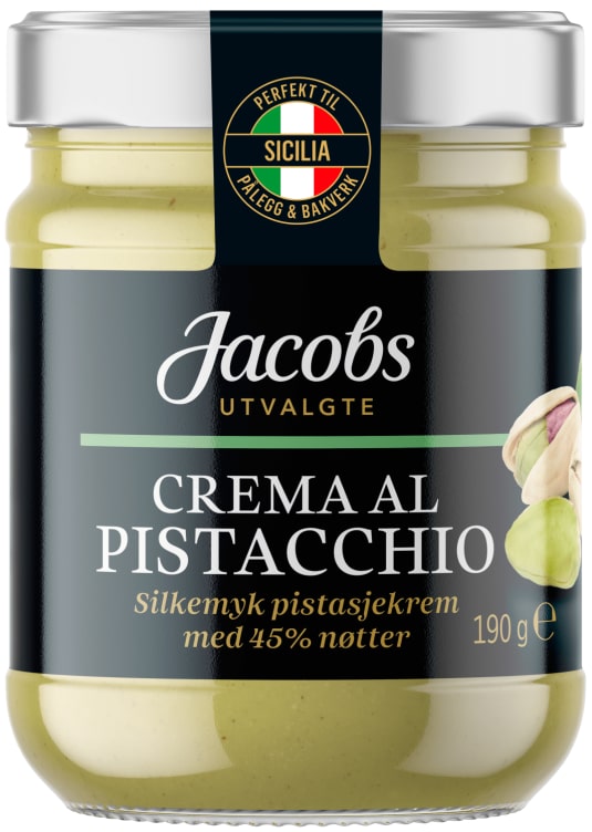 Crema Al Pistacchio 190g Jacobs Utvalgte