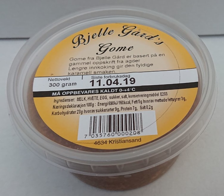 Herregårds Gome 330g Bjelle Gamle Gård