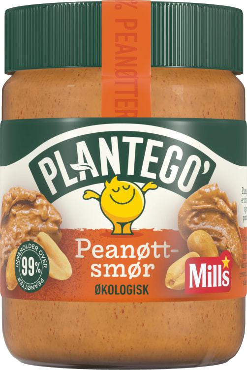 Peanøttsmør Økologisk 350g Plantego'