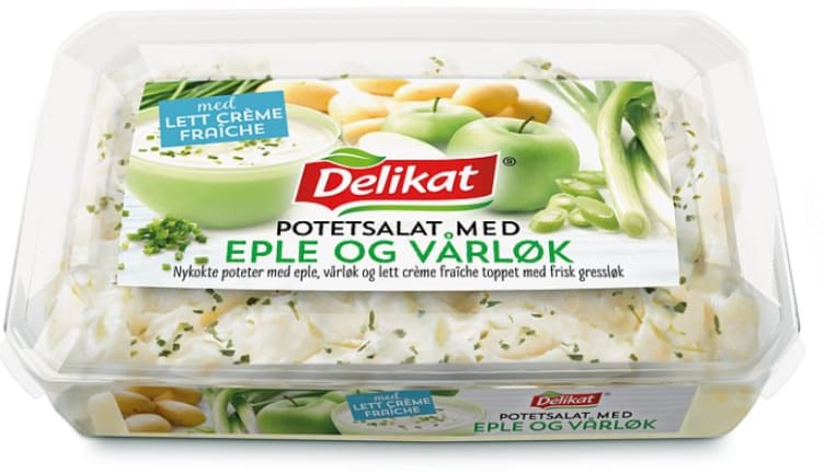 Potetsalat Eple&Vårløk 400g Delikat