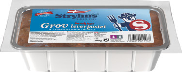 Stryhn´s Dansk Grov Leverpostei 500g