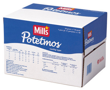 Mills Potetmos Vanlig 750g