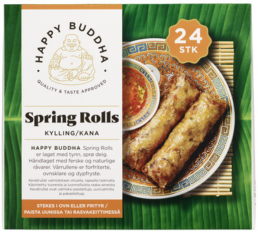 Happy Buddha Vårrull Kylling og Grønnsaker 24x10