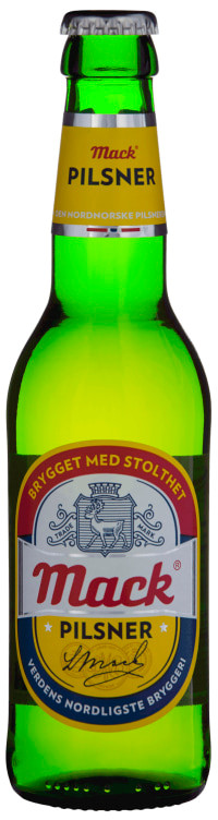 Mack Pilsnerøl 0,33l flaske