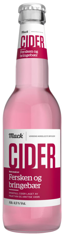 Mack Cider Fersken 0,33l flaske