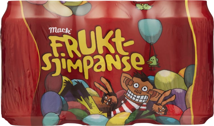 Frukt Sjimpanse 0,33lx6 boks Mack