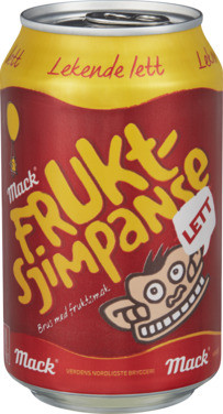 Frukt-sjimpanse Lett 0,33l bx Mack