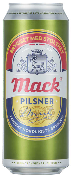Mack Pilsnerøl 0,5l boks