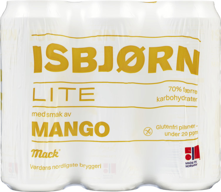 Mack Isbjørn Lite Mango Gl.Fri 0,5lx6 boks