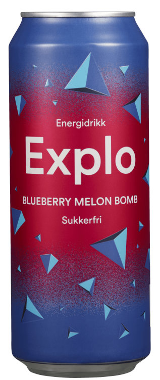 Explo Blueberry Melon Bomb Sukkerfri 0,5l boks Mack