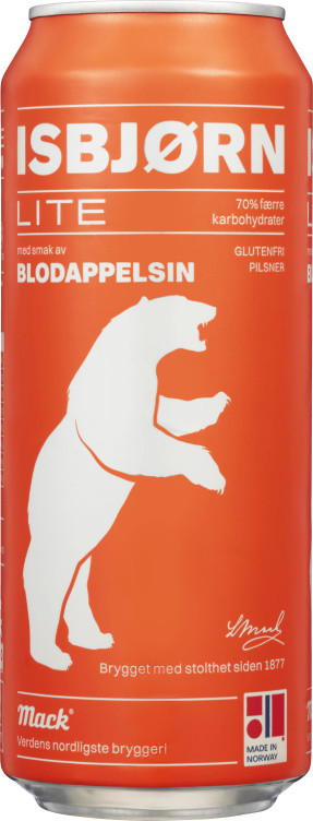 Mack Isbjørn Lite Blodappelsin 0,5l boks
