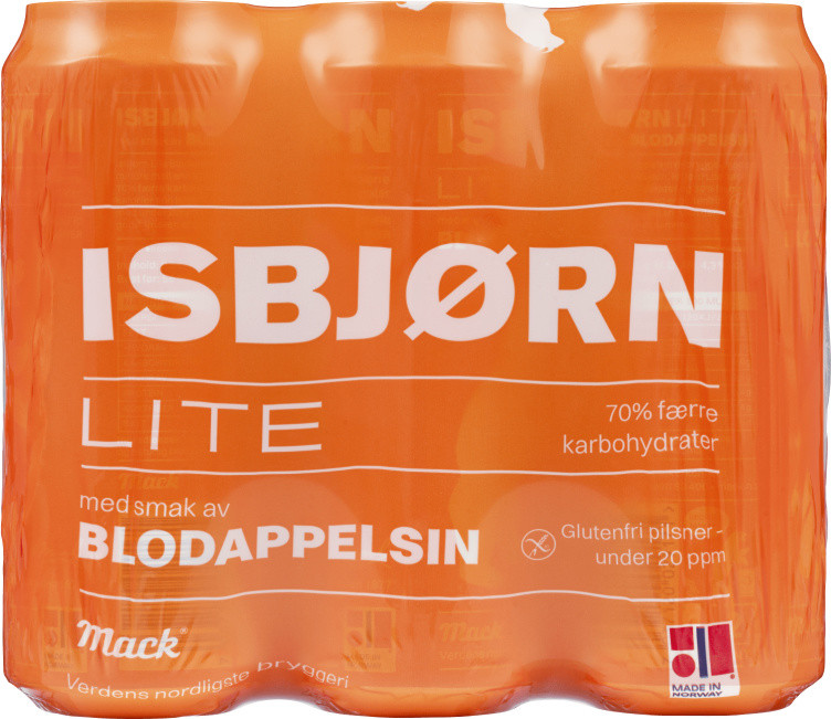 Mack Isbjørn Lite Blodappelsin 0,5lx6 boks