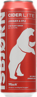 Isbjørn Cider Lite Jordbær/eple 0,50l bx
