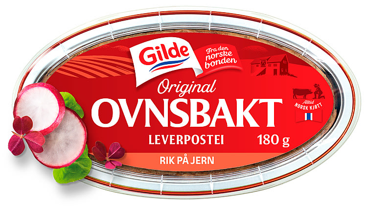 Leverpostei Ovnsbakt Original 190g Gilde