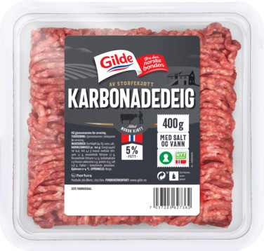 Karbonadedeig 5% 400g