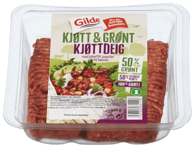 Gilde Storfedeig med Grønnsaker 400g
