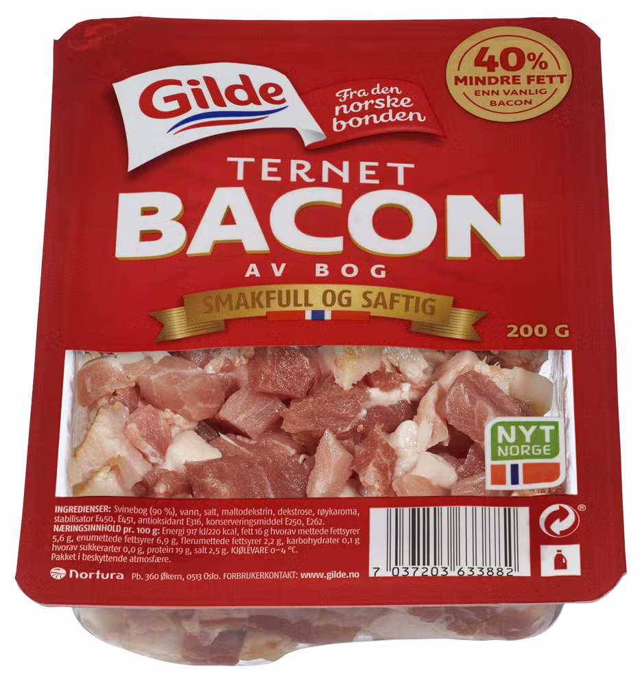 Ternet bacon av bog 200 g