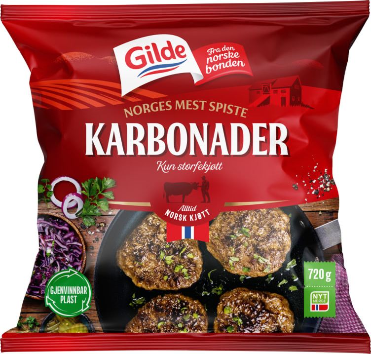 Karbonader 720g Gilde