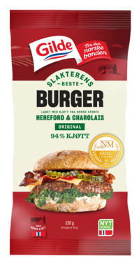 Hereford & Charolais Burger Original 520g Gilde