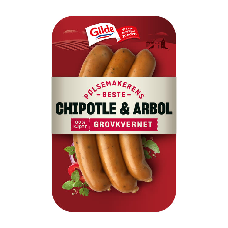 Pølse Chipotle &Arbol225g Gilde