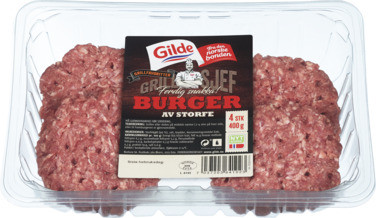Burger av Storfe 400g Gilde