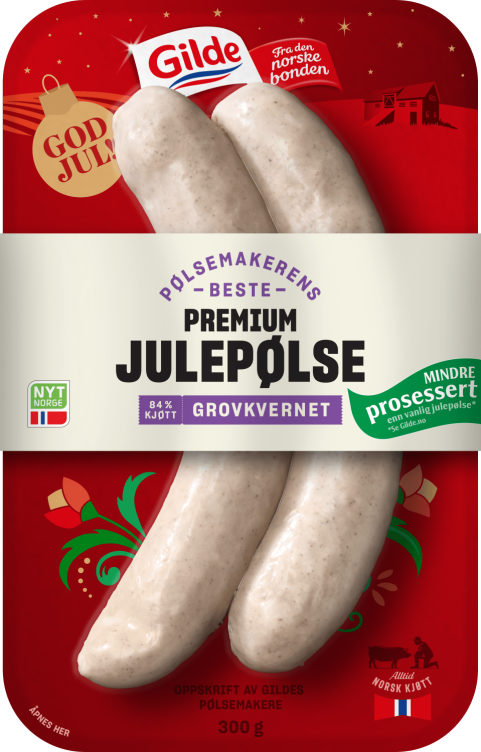 Julepølse Grov 300g Gilde