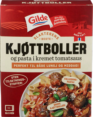 Kjøttboller & Pasta i Tomatsaus 500g