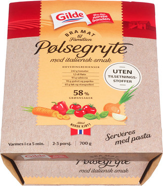 Gilde Bra Mat Til Familien Pølsegryte med Salsiccia 700g