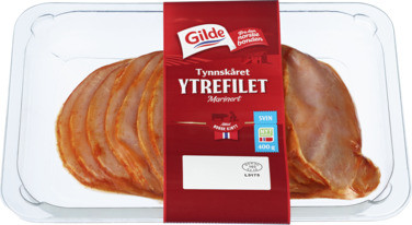 Svin Ytrefilet Tynnskåret Marinert 400g Gilde