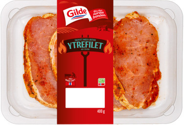 Svin Ytrefilet med Urter Skivet 400g