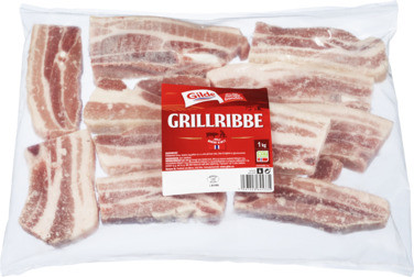 Grillribbe Skivet 1kg Gilde