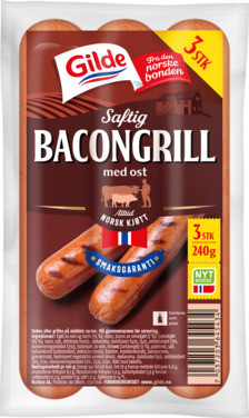 Bacongrill m/ost 240g Gilde