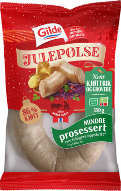 Grov Julepølse 350g Gilde