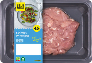 Billig Middag Svin Strimler 250g