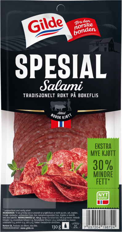 Salami Spesial skivet 130g Gilde