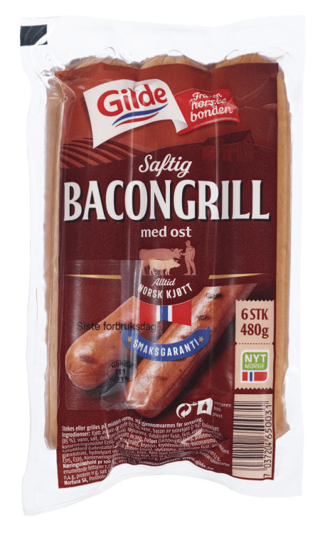 Bacongrill m/Ost 480g Gilde