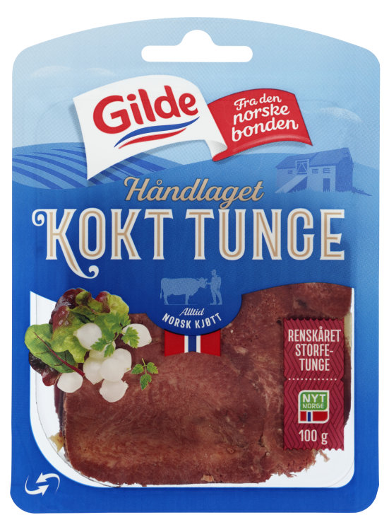 Tunge Kokt skivet 100g Gilde