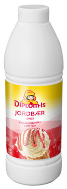 Diplom-is Jordbærsaus 800ml