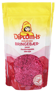 Bringebærperler 100g Diplom-is