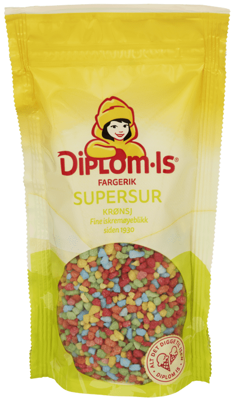 Diplom-Is Supersur Krønsj 90g