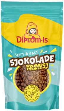 Sjokoladekrønsj 80g Diplom-is