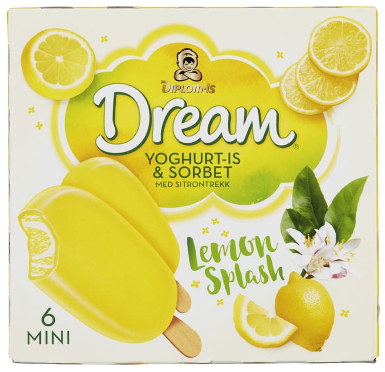 Dream Lemon Splash Mini 6stk Diplom-Is