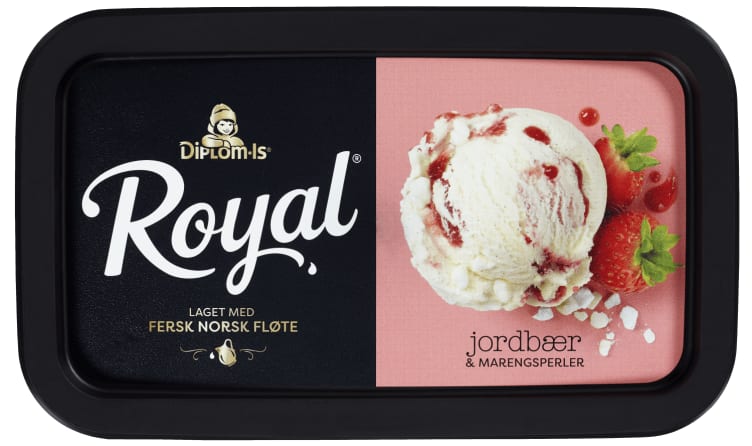 Royal Is Jordbær&Marengs 0,9l Diplom-Is