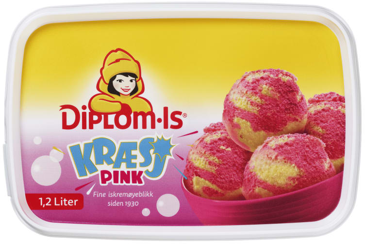 Kræsj Pink 1,2l Diplom-Is