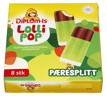 Lollipop Pæresplitt 8stk