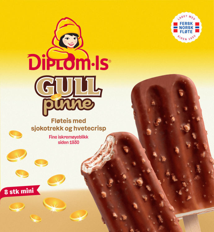 Gullpinne 8stk Diplom-Is