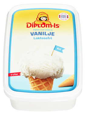 Vanilje Laktosefri 1l Diplom-is
